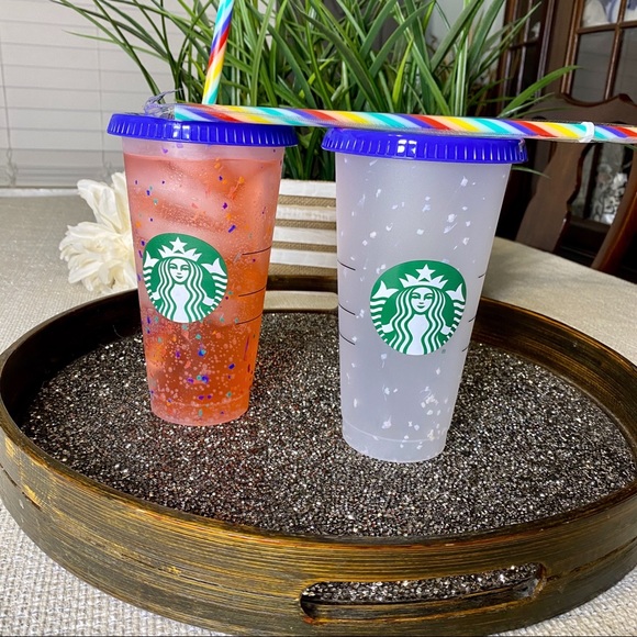 Starbucks Color Changing Confetti Cup Rainbow - Picture 3 of 6